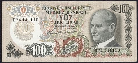 Turkey Lirasi Banknote World Banknotes Coins Pictures Old