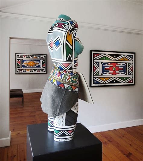 Esther Mahlangu 80 Years Old Contemporary Ceramic Art Cape Town