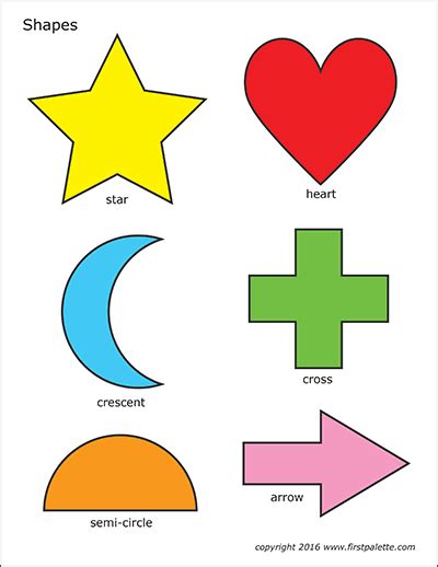 Colored Shapes Printables
