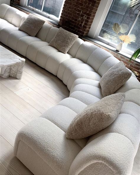 Stunning Cream Boucle Sofa Sofa Design Living Room Sofa Living Room