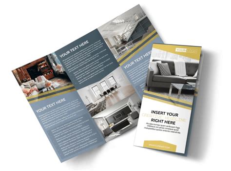 Furniture And Interior Design Brochure Template