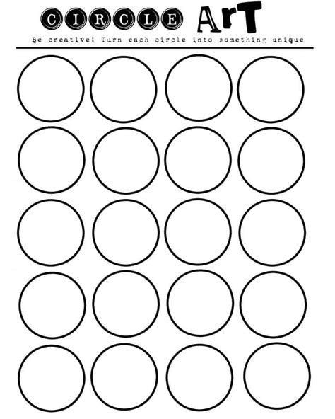 Circle Art Printable For Kids 2400×3000 Pixels Circle Art