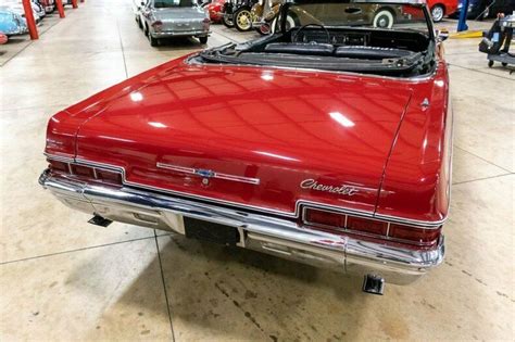 1966 Chevrolet Impala 36824 Miles Regal Red Convertible 327ci V8 4