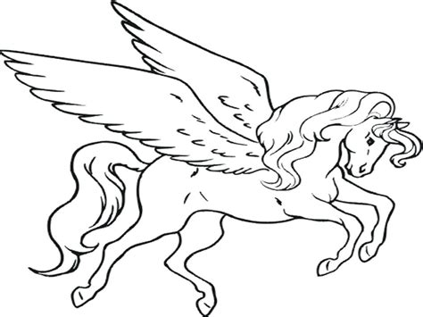 Cute Pegasus Coloring Pages
