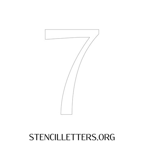 4 Inch Free Printable Individual 12 Elegant Number Stencils Stencil