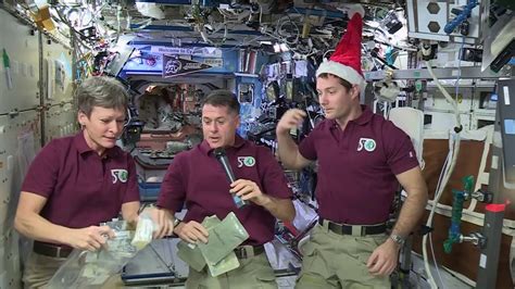 Astronauts Celebrate Christmas On The Space Station Youtube