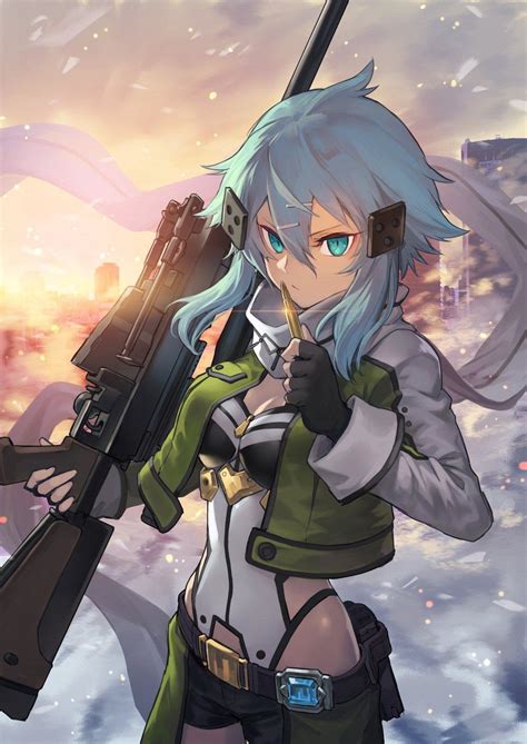 One year after the sao incident, kirito is approached by seijiro kikuoka from japan's ministry of internal affairs and communications department vr division with a rather peculiar request. Sinon Sword Art Online : Gunime