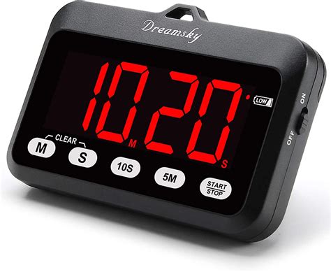 Dreamsky Digital Kitchen Timer With Large Red Led Display