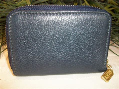 Wallets └ men's accessories └ men's clothing, shoes & accessories └ clothing, shoes & accessories all categories antiques art automotive baby books & magazines business & industrial cameras & photo skip to page navigation. Coach Sonoma Zip Around Wallet Credit Card Case Navy Blue Mens Womens Unisex - Wallets