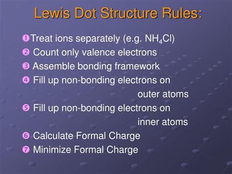 Ppt Lewis Dot Structure Rules Powerpoint Presentation Free Download