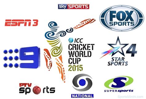 2015 Icc World Cup Broadcasters Tv Channels Live Streaming Sports