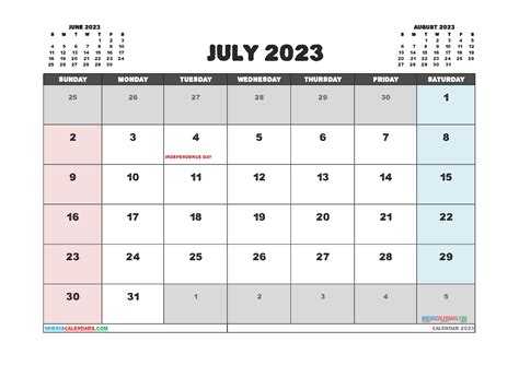 July 2023 Calendar Printable Get Calendar 2023 Update
