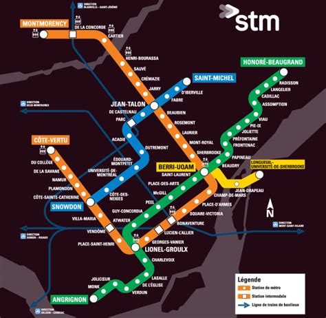 Plan Metro Stm Expérience Canadienne