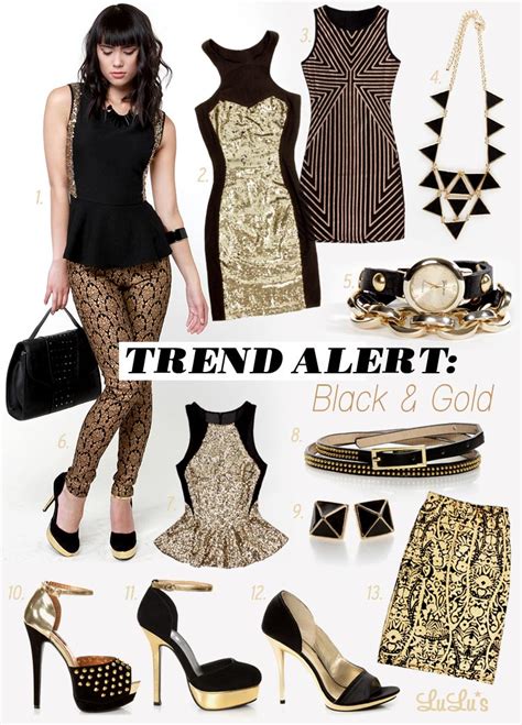 Looks We ♥ Black And Gold Fashion Blog