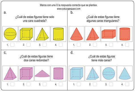 Formas Y Figuras Geométricas Tridimensionales Para Niños De Primaria