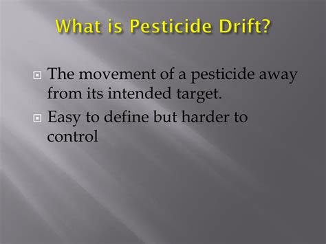Ppt Keep It In The Field Management Of Off Target Pesticide Drift