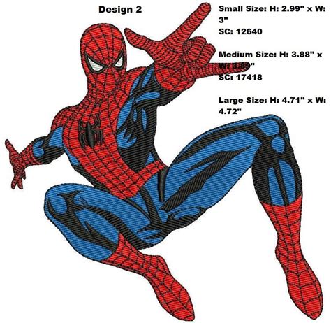 Spiderman 4 Digitized Machine Embroidery Designs Machine Embroidery