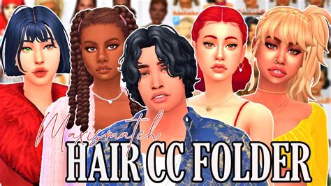 Items Maxismatch Hair Cc Folder The Sims Youtube