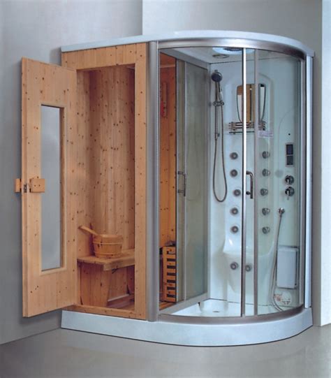 Sauna Room With Door And Steam Shower Combo 16m 17m Steam Showers