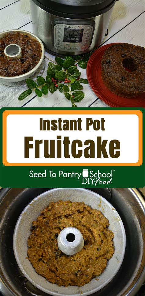 Yes, as you said the problem is with the temperature setting in the oven. How to make a real food fruitcake in the Instant Pot. It's ...