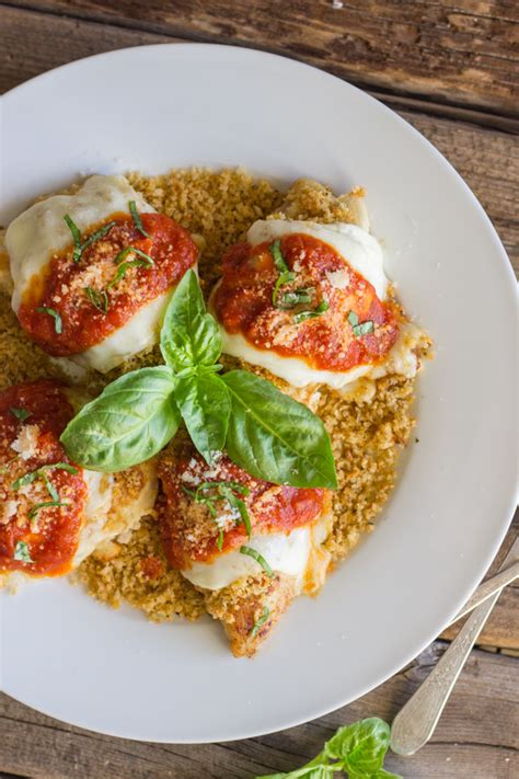 Look at that crispy panko crusted chicken smothered in cheese! Easy Chicken Parmesan With Toasted Panko - Lovely Little ...