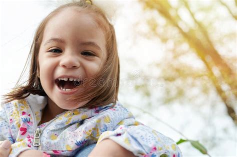 Happy Smiling Baby Girl Stock Photo Image Of Childhood 198163760