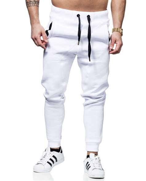 White Sweatpants Young And Rich 3313 Trousers