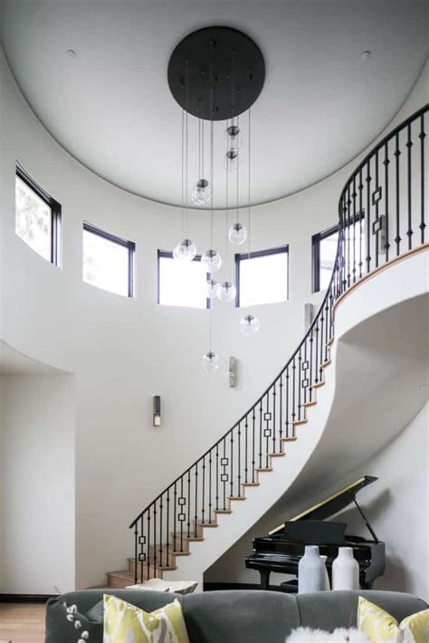 Bold Modern Chandeliers For Two Story Foyers