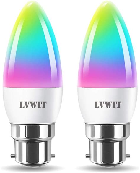 B22 Smart Candle Bulb Bayonetlvwit Rgb Color B22 Dimmable Candle Bulbs