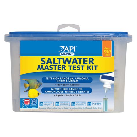 Api Saltwater Master Test Kit 550 Test Saltwater Aquarium Water Test