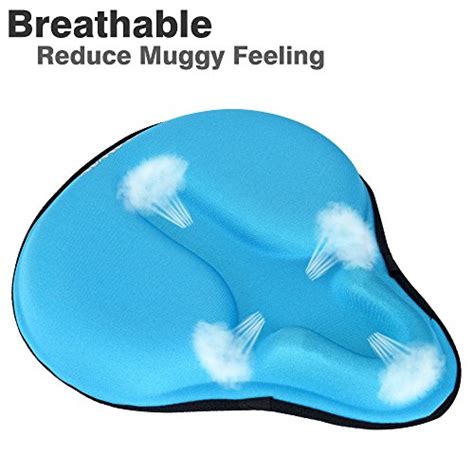 Daway Extra Soft Bike Seat Cushion C6 Large Exercise Bicycle Saddle Cover Thick Widen Foam