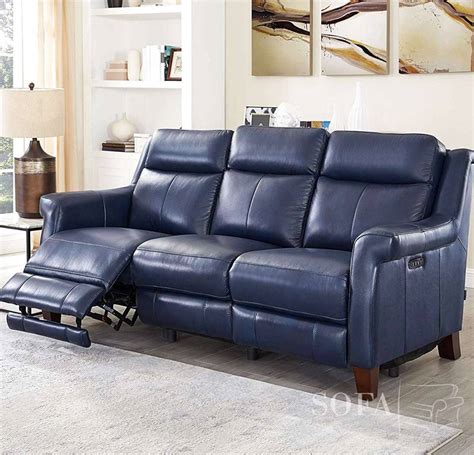 Navy Leather Sofas Stylishly Comfortable And Luxurious
