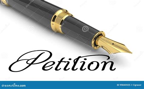 Petition Stock Illustration Illustration Of Paper Appeal 99845925