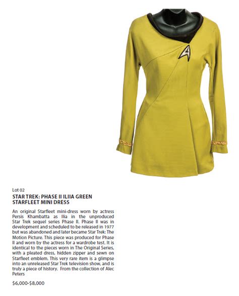 Star Trek Prop Costume And Auction Authority Propworx Star Trek Auction