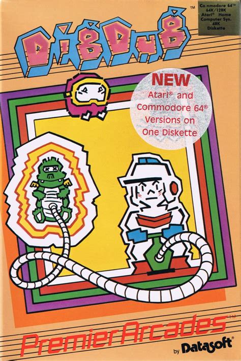 Dig Dug 1982 Box Cover Art Mobygames