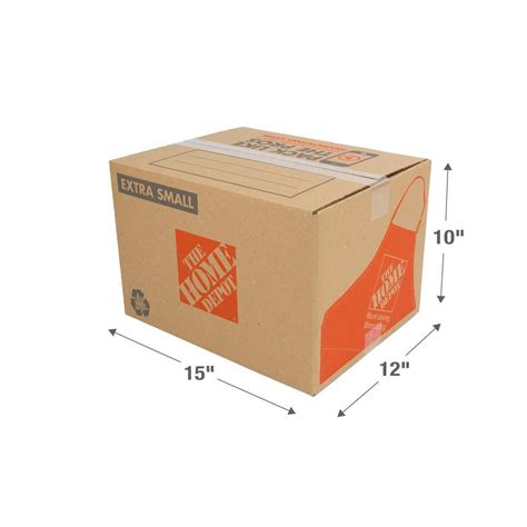 Multiple Size Boxes Cheap The Home Depot 15 In L X 12 In W X 10