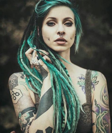 Pin By Body Dazzles Body Jewelry On Tattoos And Body Art Inspiration Dreads Girl Dreadlock