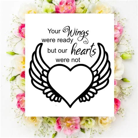 Your Wings Were Ready But Our Hearts Were Not Svg Wings Svg Etsy