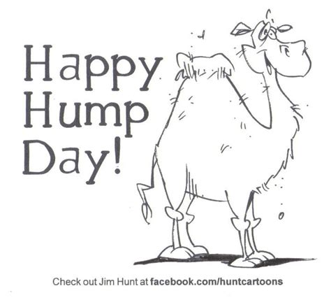 Wednesday Happy Hump Day By Jim Hunt Funny Cartoon Drawings Cute
