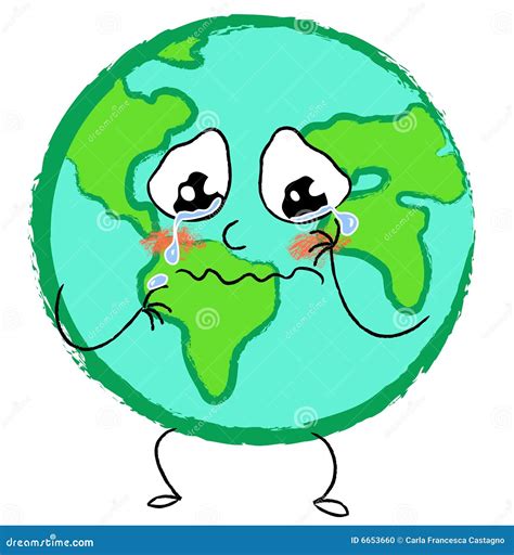 Sadness Earth Vector Illustration 19172550