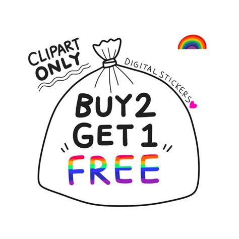 Buy 2 Get 1 Free For Cute Clipart Goodnotes Stickers Commercial