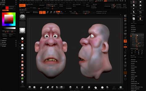 Creating Facial Shapes Using Layers In Zbrush Zbrush