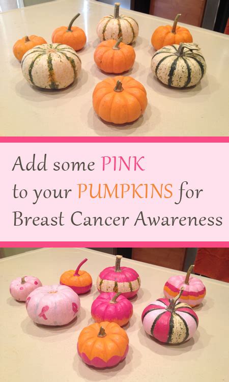 Decorate with breast cancer awareness decorations for a charity event or sell the products as part of a fundraiser to support those who are struggling with this disease. pumpkins for tatas | Sunny Slide Up