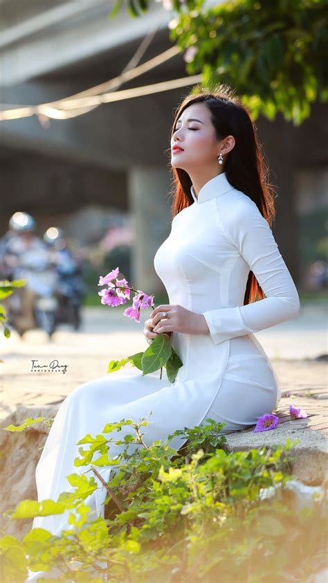 Vietnamese Long Dress Áo Dài Trong 2019 Áo Dài Thời Trang Nữ Và