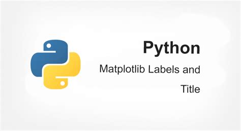 Matplotlib Labels And Title Coderglass