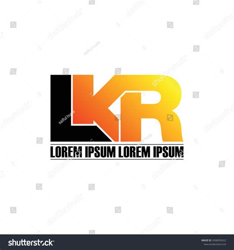 Lkr Letter Monogram Logo Design Vector Royalty Free Stock Vector