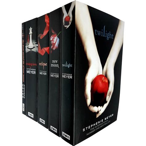 Twilight Saga Black Cover Stephenie Meyer 5 Books Collection Set The