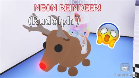 Making A Neon Reindeer In Adopt Me😁victorias Roblox World Youtube