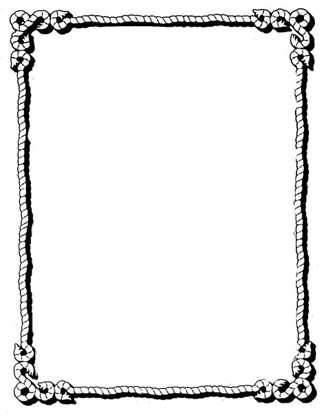 A Black And White Drawing Of A Square Frame With Rope On The Edges In