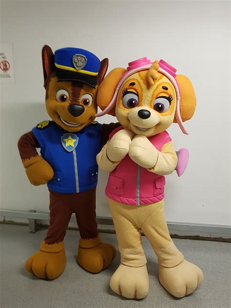 Paw Patrol Chase Marshall Rubble Skye Mascot Costumes